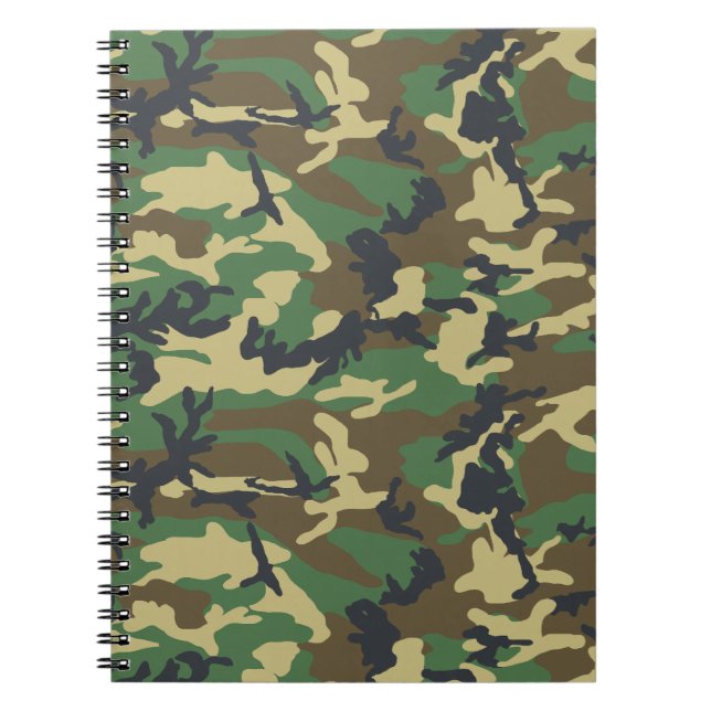 Caderno Espiral Camuflagem Militar (Frente)