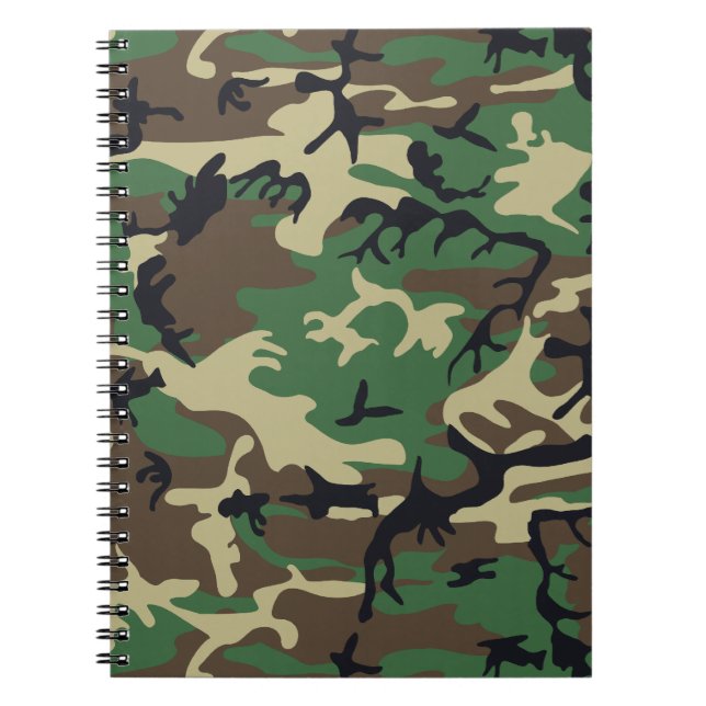 Caderno Espiral Camuflagem Militar (Frente)