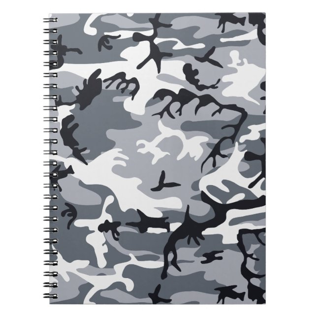 Caderno Espiral Camuflagem Urbana (Frente)