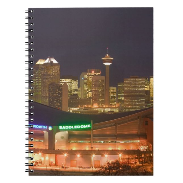 Caderno Espiral Canadá, Alberta, Calgary: Paisagem Urbana da (Frente)