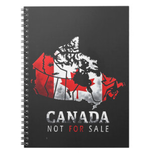 Caderno Espiral Canadá não é para vender a Engraçado Trump America