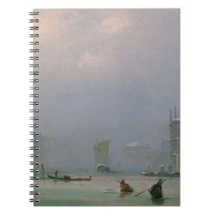 Caderno Espiral Canal grande com neve e gelo, 1849