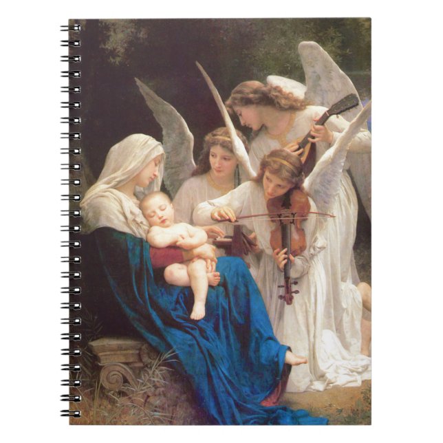 Caderno Espiral Canção dos Anjos - William-Adolphe Bouguereau (Frente)