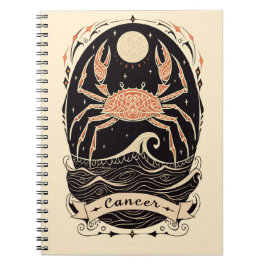 Caderno Espiral Cancer Celestial de Notebook