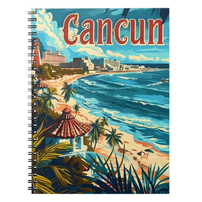 Caderno Espiral Cancun Beach (Frente)