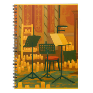 Caderno Espiral Candlelit Prelude - Music Room, Brighton Pavilion