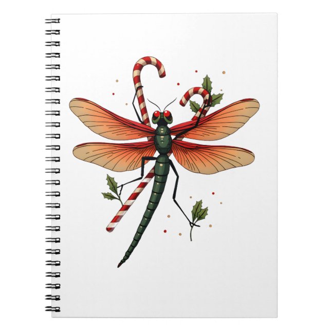 Caderno Espiral Candy Cane Dragonfly (Frente)