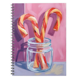 Caderno Espiral Candy Canes | Vintage Christmas