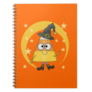 Caderno Espiral Candy Corn Witch Halloween