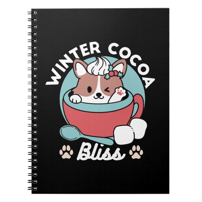 Caderno Espiral Caneca Festiva para Víblias de Férias - Coco de in (Frente)