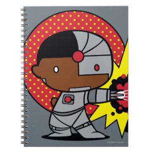Caderno Espiral Canhão Cibernético de Chibi Cyborg