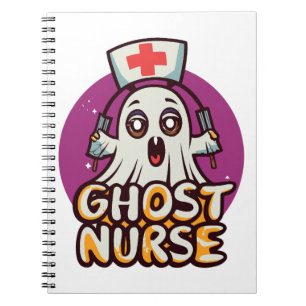 Caderno Espiral Canine Care em Halloween One Spooky Nurse Dog