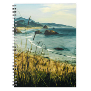 CADERNO ESPIRAL CANNON BEACH - HAYSTACK ROCK - OREGON EUA