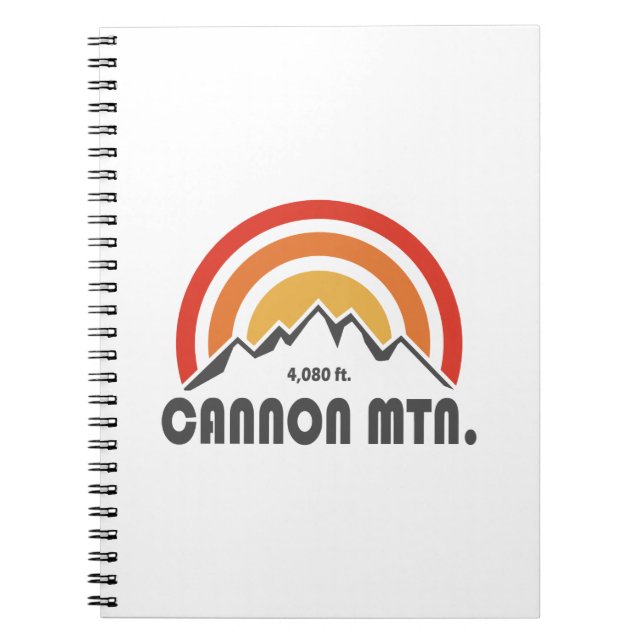 Caderno Espiral Cannon Mountain New Hampshire (Frente)