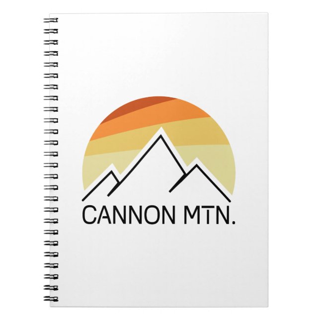 Caderno Espiral Cannon Mountain New Hampshire Retro (Frente)
