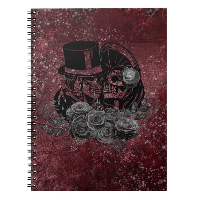 Caderno Espiral Cânpulas Gotas E Casal Vermelho Sanguíneo (Frente)