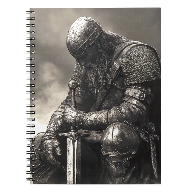 Caderno Espiral Cansado Após Batalha (Frente)