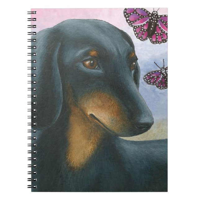 Caderno Espiral cão 93 dachshund (Frente)