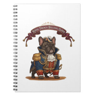 Caderno Espiral Cão de Guarda Bulldogue Francês Real Arte de Cacho