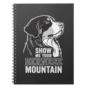 Caderno Espiral Cão de Montanha Bernês Mostre-me o Seu