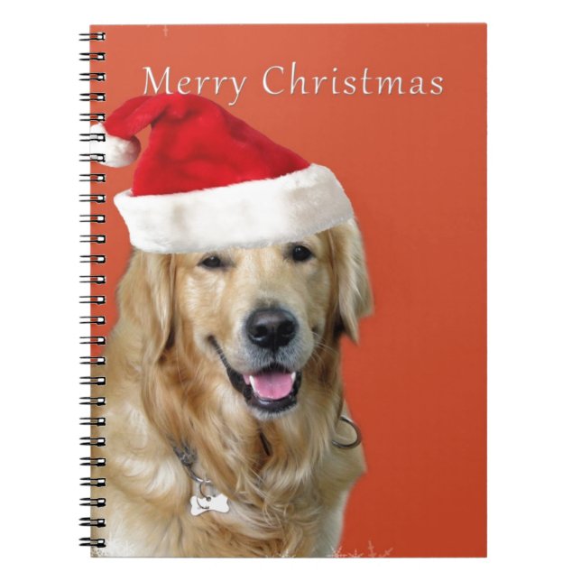 Caderno Espiral Cão de Natal (Frente)