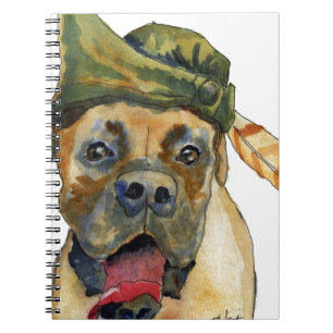Caderno Espiral Cão do pugilista de Sherwood