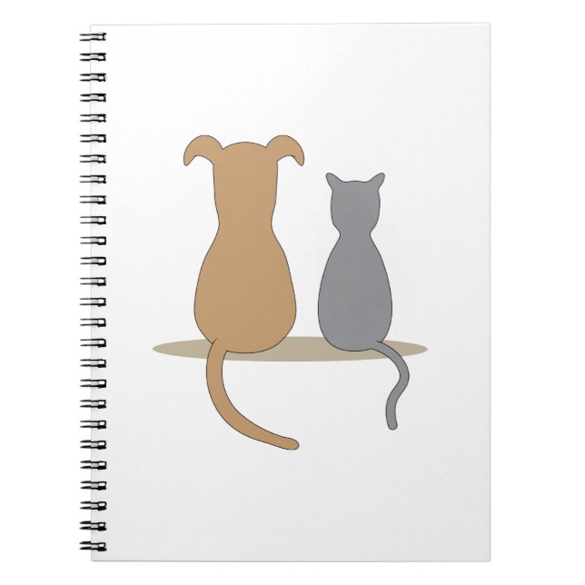 Caderno Espiral Cão e Gato (Frente)