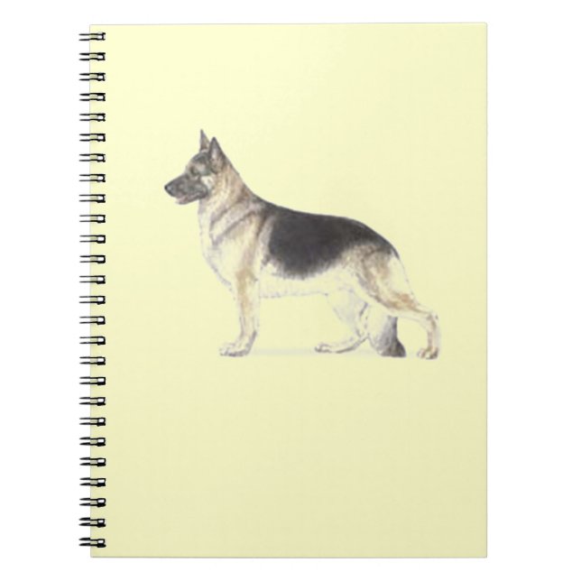 Caderno Espiral Cão german shepherd (Frente)