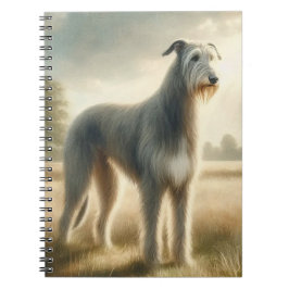 Caderno Espiral Cão Lobo Irlandês