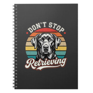 Caderno Espiral Cão Retro Labrador Não Para de Recuperar
