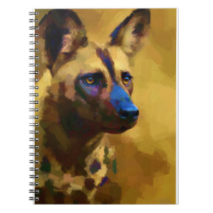 Caderno Espiral Cão selvagem africano