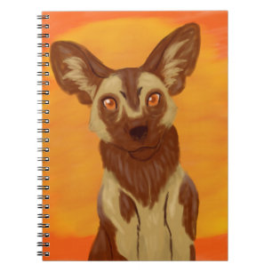 Caderno Espiral Cão selvagem africano
