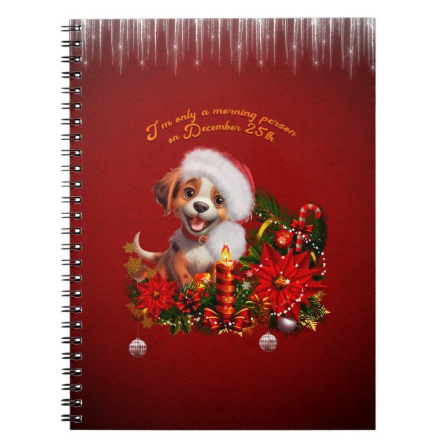 Caderno Espiral Cãozinho engraçado (Frente)