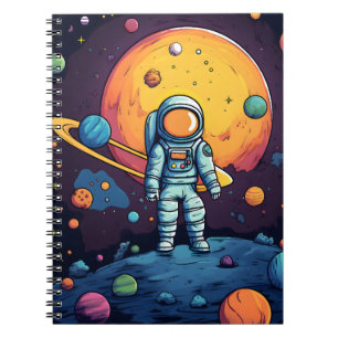 Caderno Espiral Capa de ipad do Space Explorer