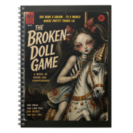 Caderno Espiral Capa de Livro de Terror Fantasia do Jogo da Boneca
