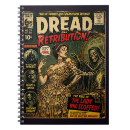 Caderno Espiral Capa de Livro Vintage de Terror Falso Não Dou uma
