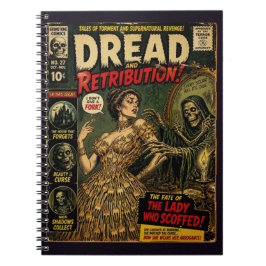 Caderno Espiral Capa de Livro Vintage de Terror Falso Não Dou uma 