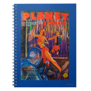 Caderno Espiral Capa de revista 3 das histórias do planeta