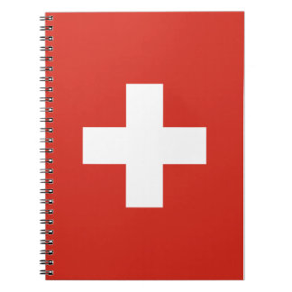 Caderno Espiral capa de telefone do sinalizador de suiça