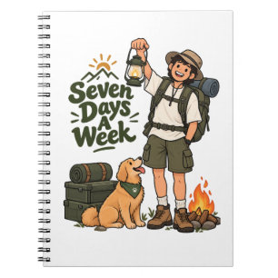 Caderno Espiral Capa Inteligente para iPad de Aventura de Acampame