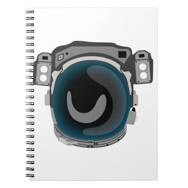 Caderno Espiral Capacete de Espaço (Frente)