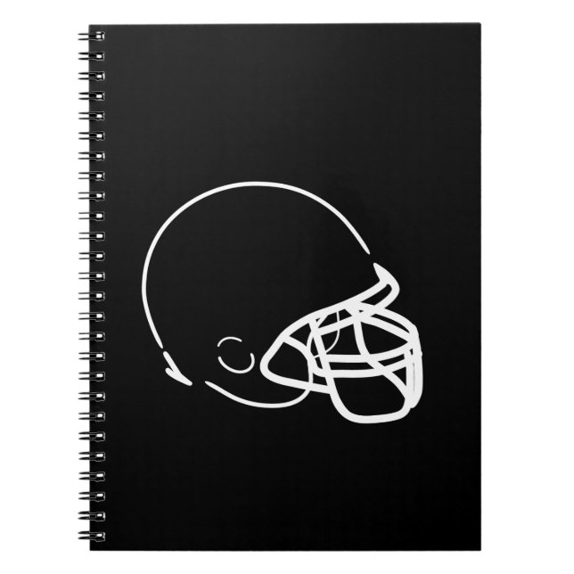 Caderno Espiral Capacete de futebol (Frente)