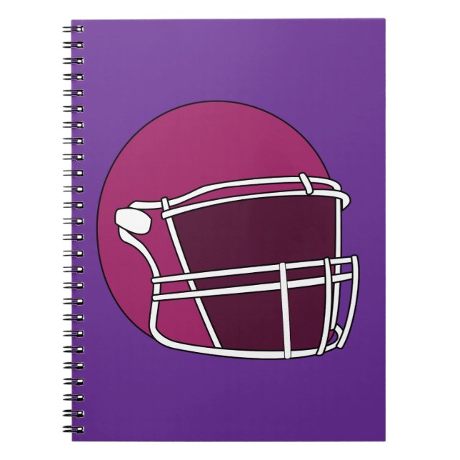 Caderno Espiral Capacete de Futebol (Frente)