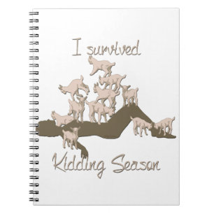 Caderno Espiral CAPAS   I Survived Kidding Season by GetYerGoat