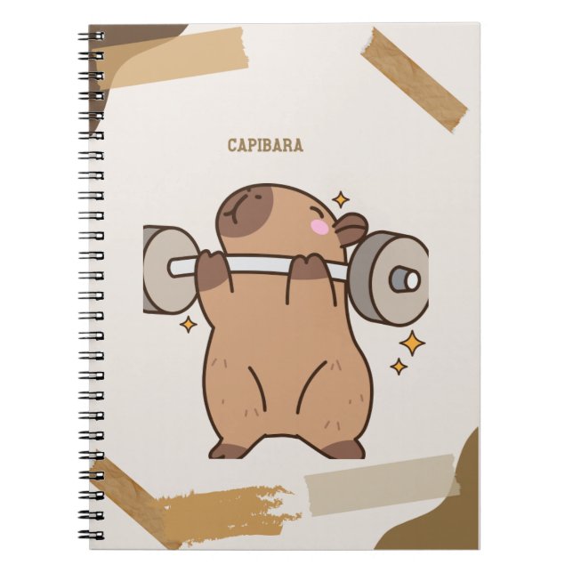Caderno Espiral  "Capibara Dreams: Libreta Única" (Frente)