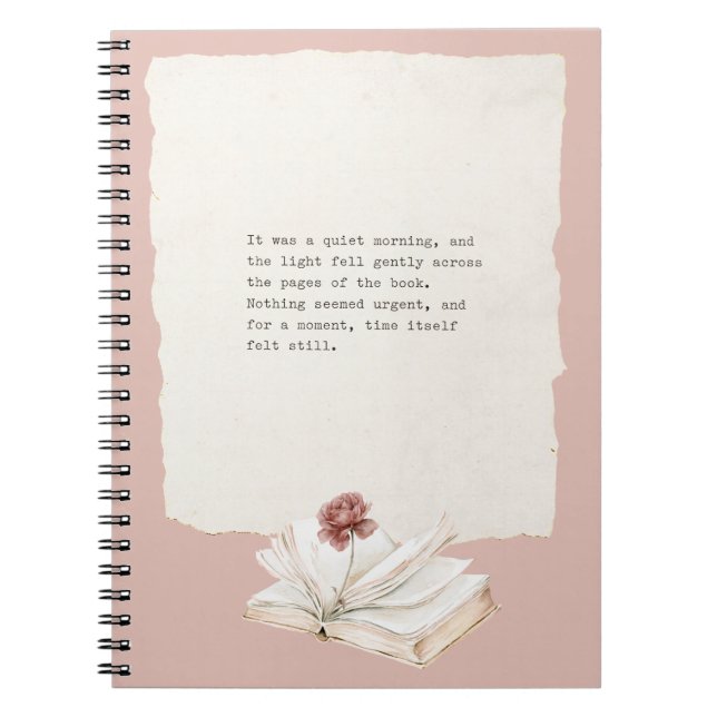 Caderno Espiral Capítulo do Livro Rosa Vermelha (Frente)