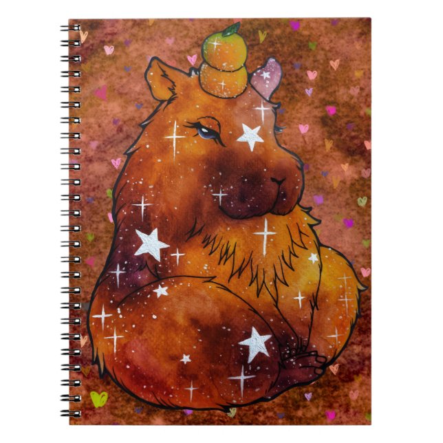 Caderno Espiral Capivara chamada Sonho (Frente)