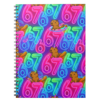 Caderno Espiral Capivaras com 67 Notebook