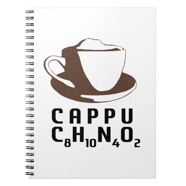 Caderno Espiral Cappuccino químico (Frente)