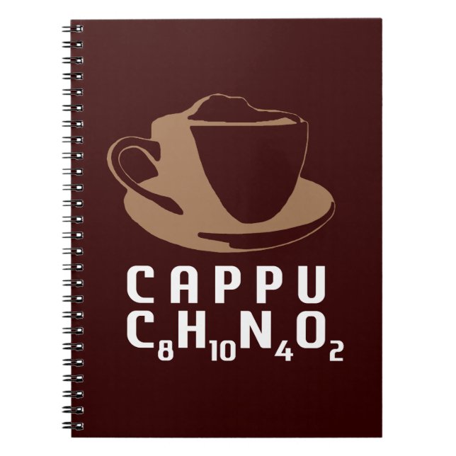 Caderno Espiral Cappuccino químico (Frente)